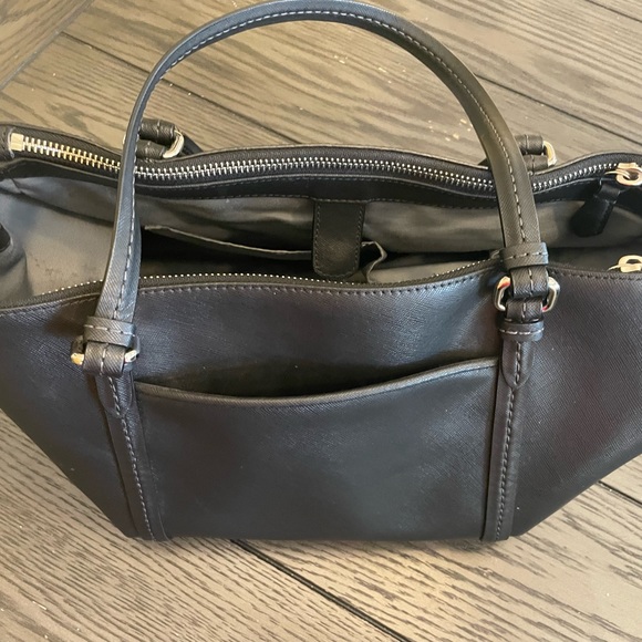 Coach Black Bag Grey Inside - Picture 7 of 14